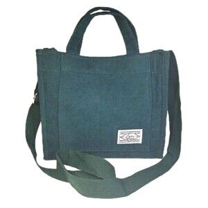 LETU Women's Green Corduroy Tote Strap Carry Bag Adjustable Shoulder Crossbody